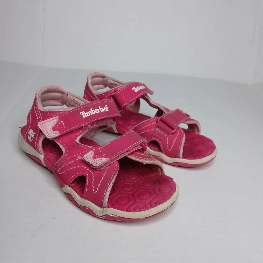 Timberland girls size 11 pink sandals